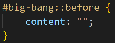 CSS big-bang
